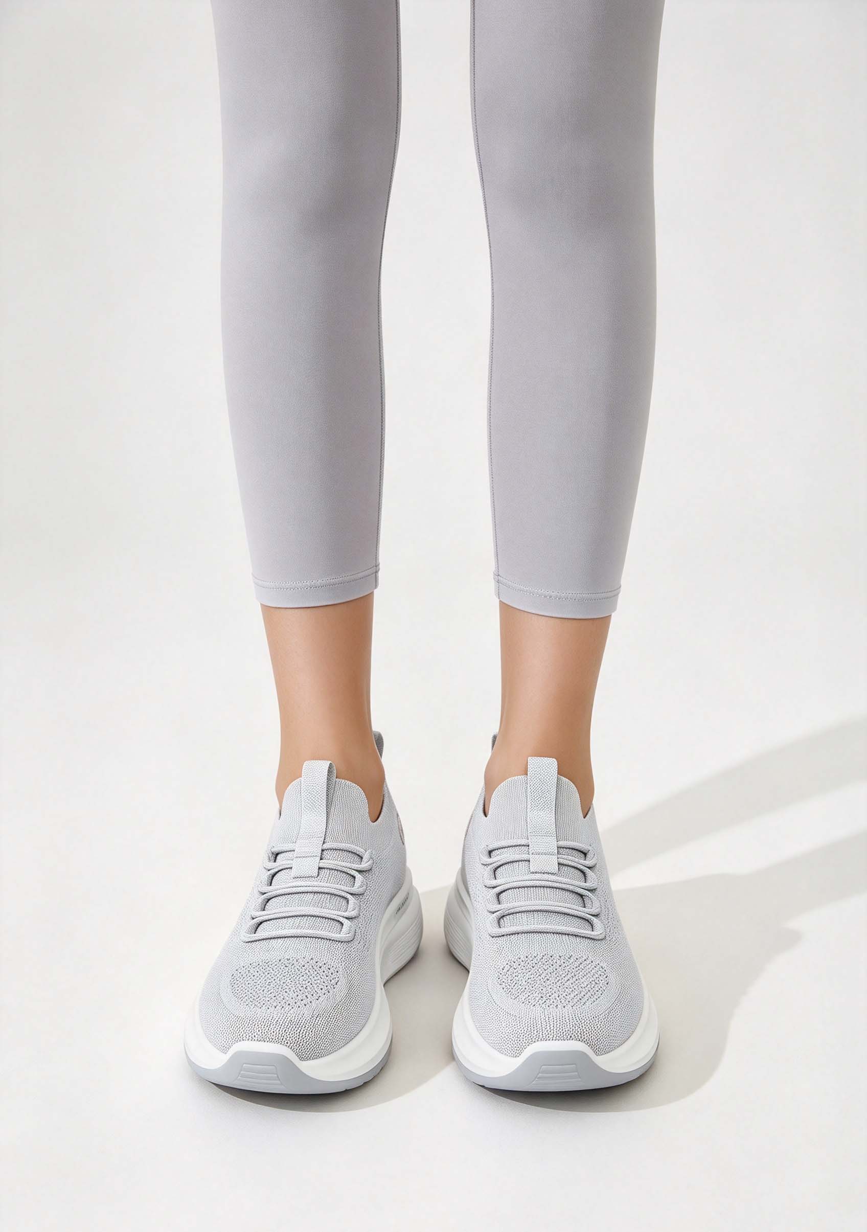 Women's Knit Platform Walking  - Knit Fabric Lace Up Sneakers recension och pris