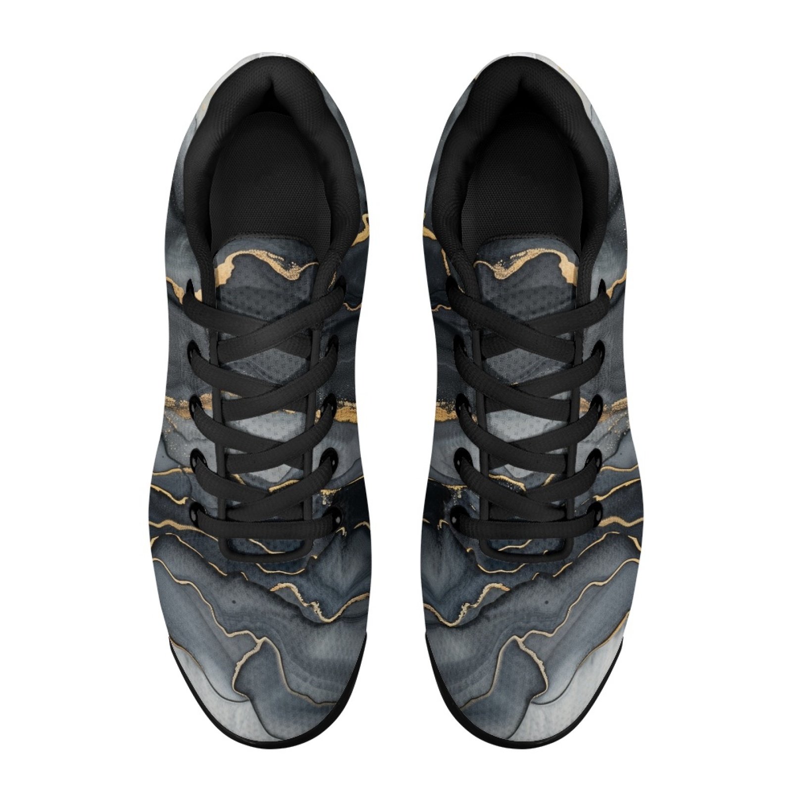 PENSTROLL Black Gold Marble Ai - Air Cushion Jogger Shoes Men recension och pris