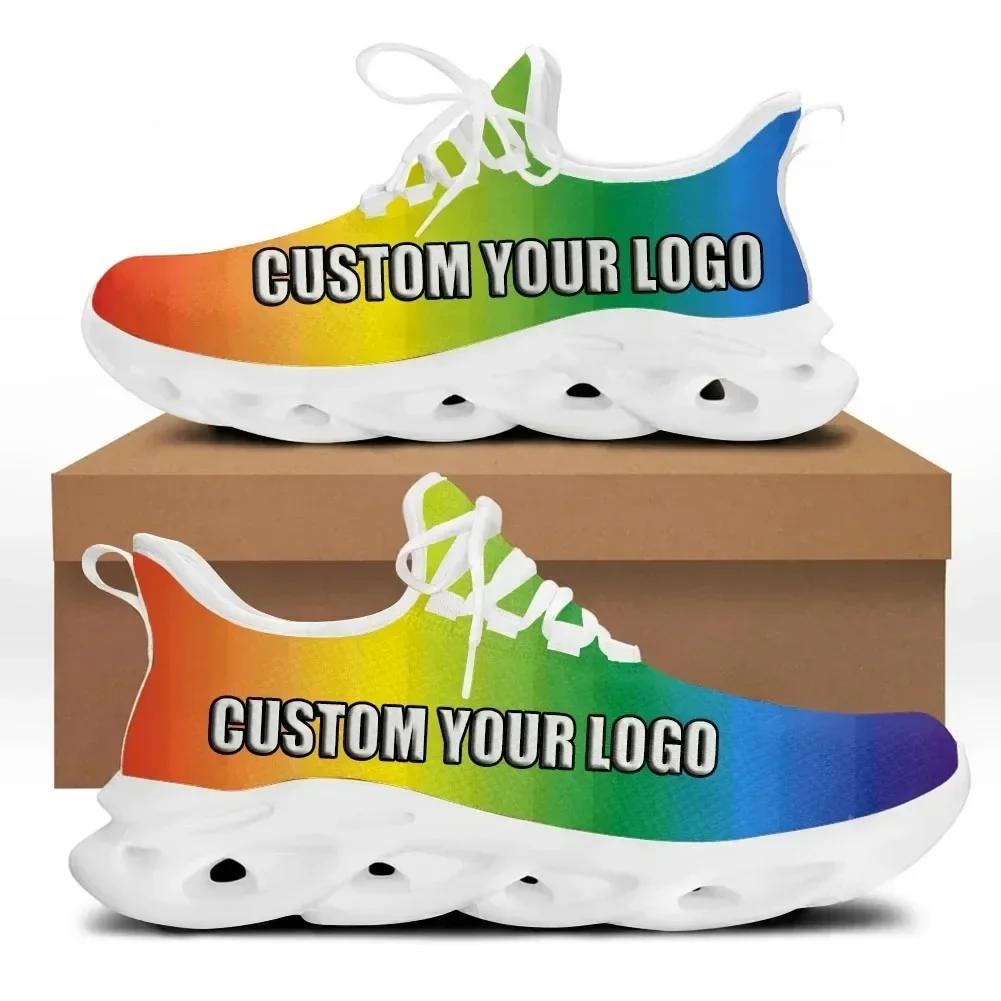 Hot Summer Spring Women Lace U - Knit Fabric Lace Up Sneakers recension och pris