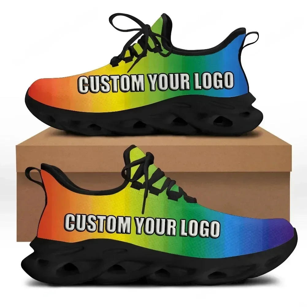 Hot Summer Spring Women Lace U - Knit Fabric Lace Up Sneakers recension och pris