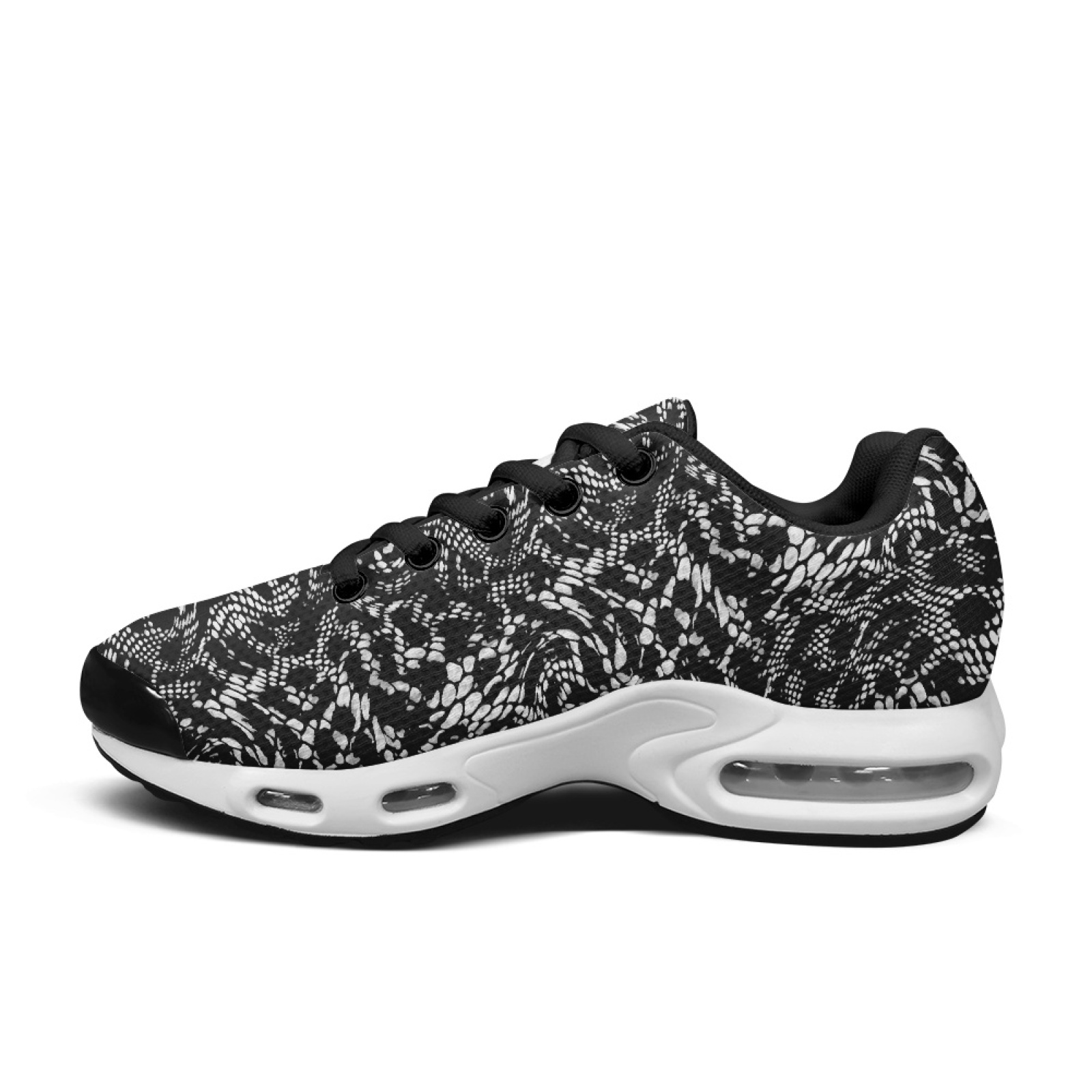 PENSTROLL Snake Print Design W - Knit Fabric Lace Up Sneakers recension och pris